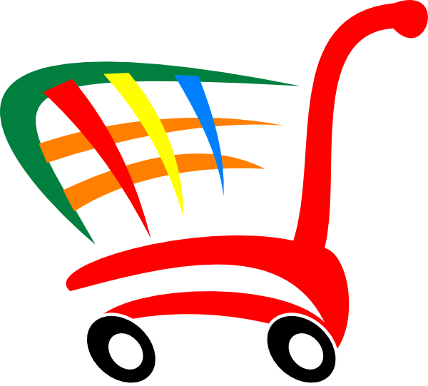 Shopping Cart Clip Art At Clker - Shopping Carts Clip Art (600x541), Png Download