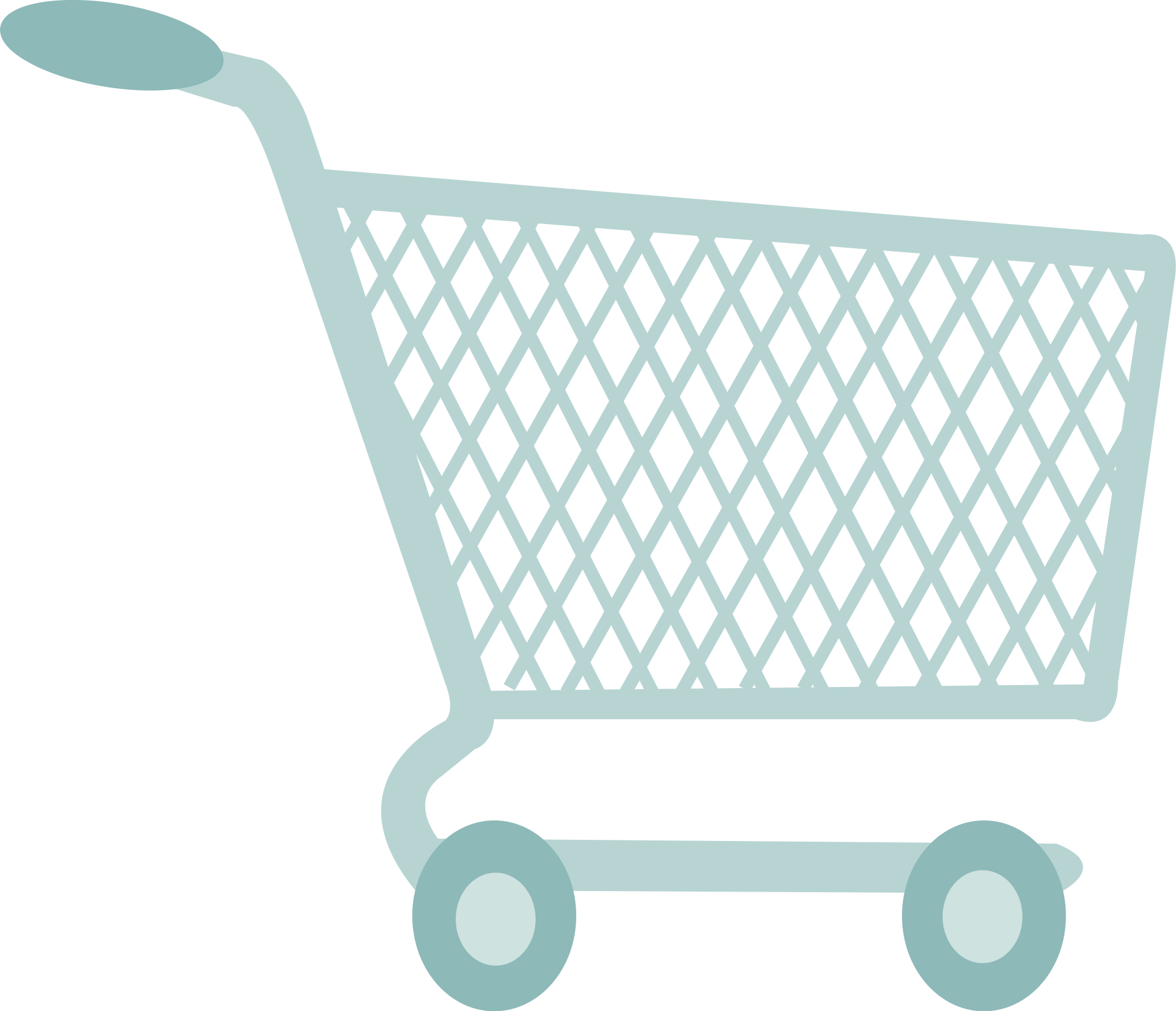 Trolley Clipart Shopping Bag - Clipart Shopping Cart (2000x1719), Png Download