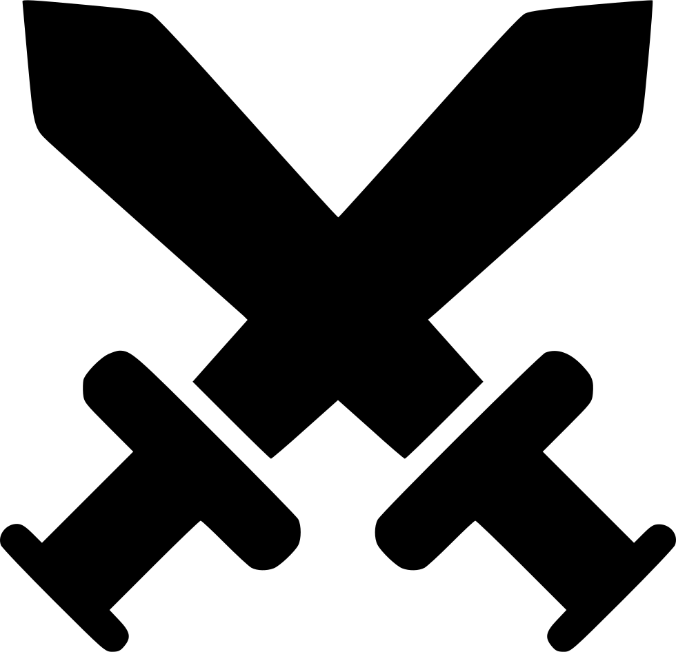 Swords Crossed Png Jpg Freeuse Stock - Battle Icon (980x946), Png Download
