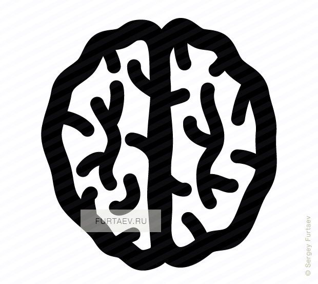 Vector Icon Of Human Brain - Cannibalidm Symbols (620x553), Png Download