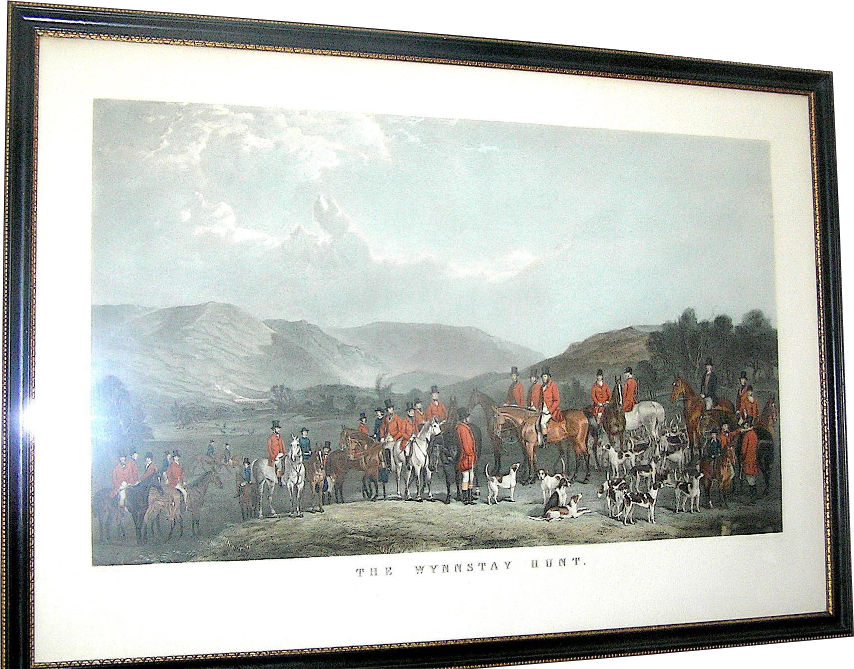 Offered Is A Beautifully Preserved And Properly Framed - Hunting (1709x1709), Png Download