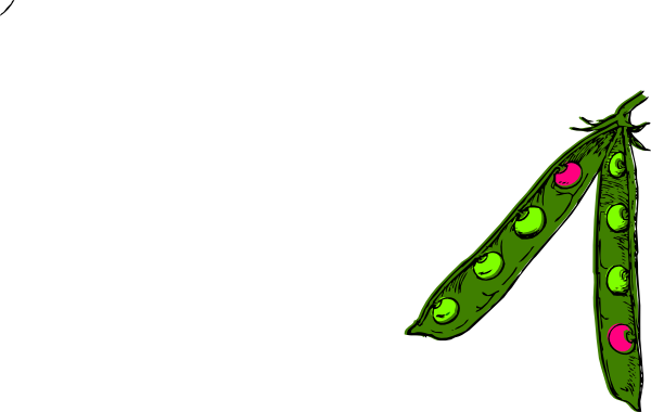 This Free Clipart Png Design Of Pink Peas Clipart Has (600x380), Png Download