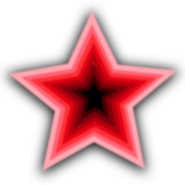 Quark Star Computer Icons Red Star - Red Stars Transparent Background (750x750), Png Download