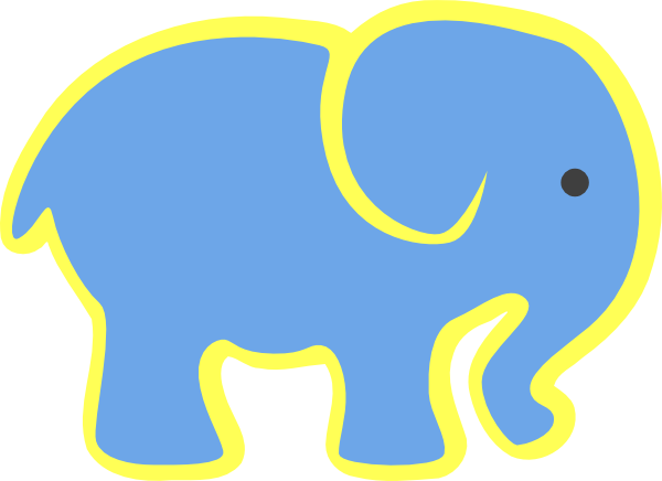 Elephant Svg Clip Arts 600 X 436 Px (600x436), Png Download