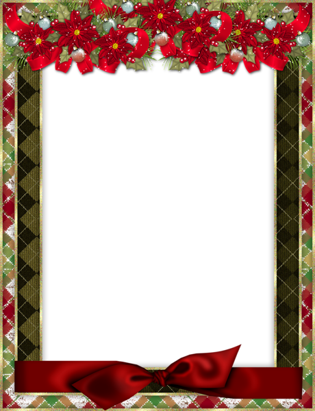 Christmas Ornaments Border Png - Christmas Frame (460x600), Png Download