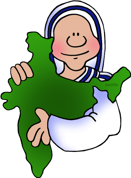 India Clipart Mother - Mother Teresa Clip Art (484x648), Png Download
