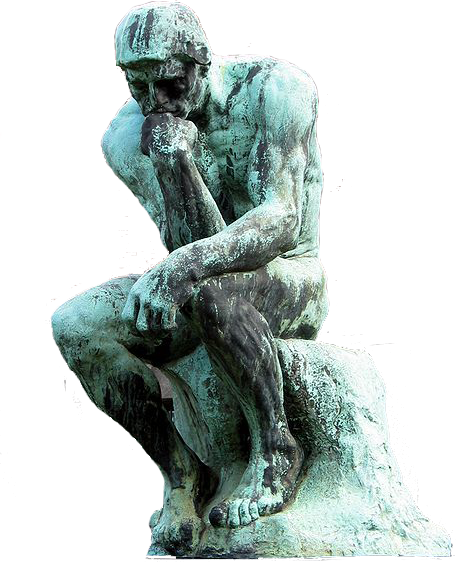 Share This Image - Thinker Transparent (456x562), Png Download