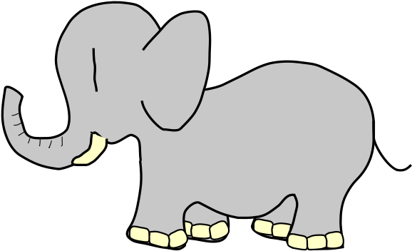 Elephant Clipart Png (600x450), Png Download
