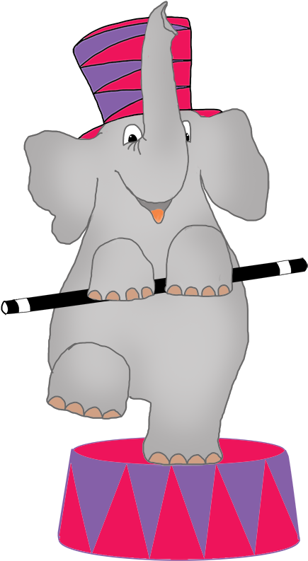 Free Elephant Clipart Png - Circus Elephant Clipart Png (561x827), Png Download