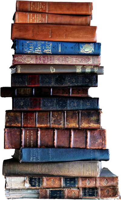 Charles Dickens Stack Of Books Clear 400px - Stack Of Books Free (400x660), Png Download