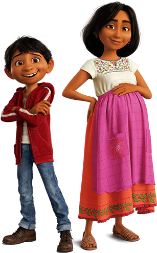 Miguel And His Mother Png - Mama De Miguel Coco (334x500), Png Download