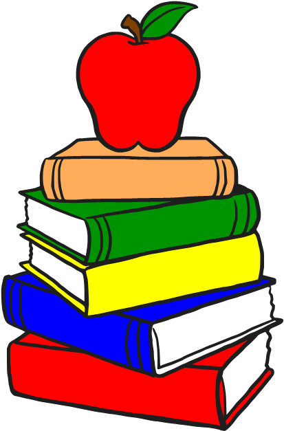 Book Stack - Cartoon Picture Of Books (434x649), Png Download
