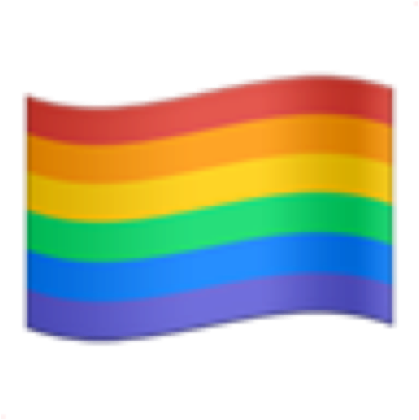 Png Freeuse Lgbt Transparent Rainbow Flag - Gay Flag Emoji Png (1024x1024), Png Download