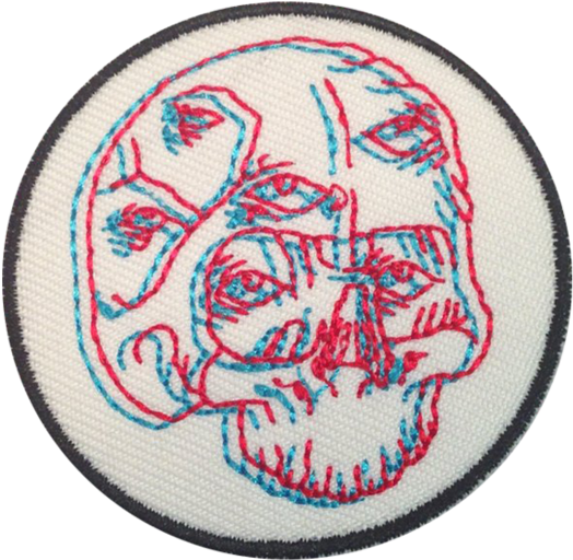 3d Skull Patch (1024x1024), Png Download