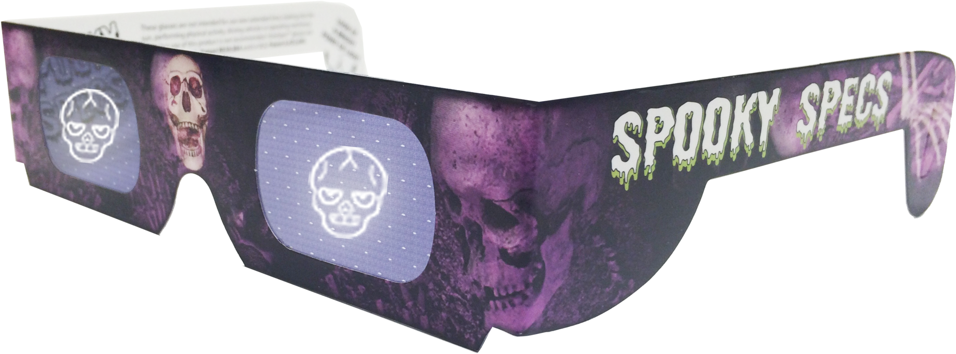Skull 3d Glasses - Holiday Specs Indoor Halloween Decoration Hsssassortctr (2048x924), Png Download