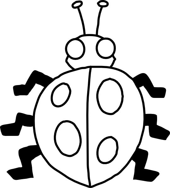 Ladybug Svg Clip Arts 540 X 599 Px (540x599), Png Download