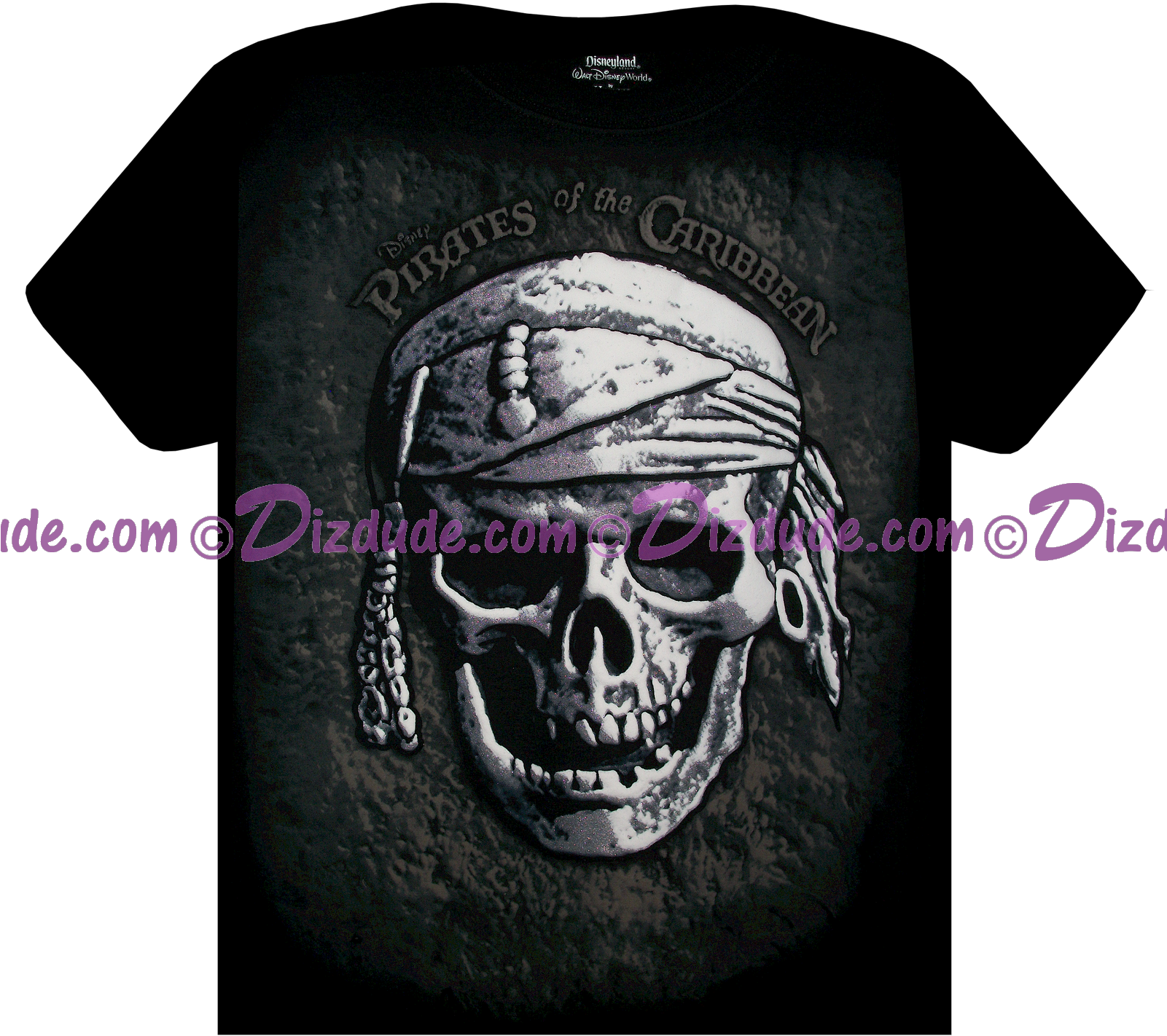Disney's Pirates Of The Caribbean Puffed 3d Printed - Skull (1600x1547), Png Download