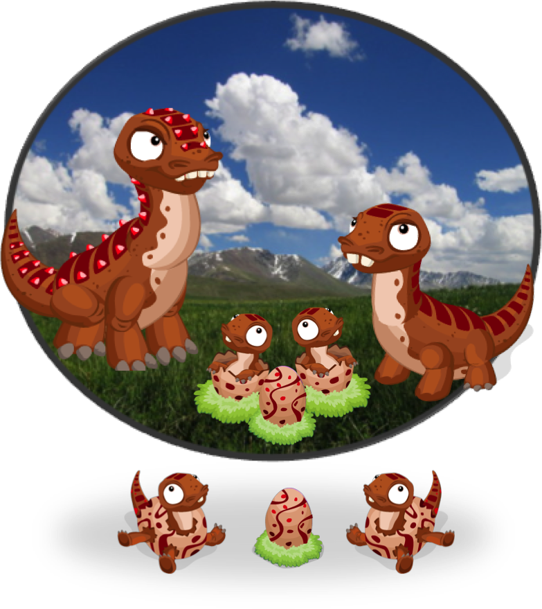 Dinodiorama Plainsbronto - Cartoon (783x879), Png Download