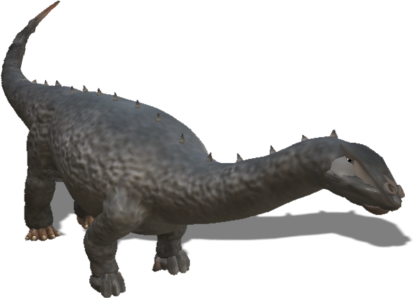 A Restoration Of A Brontosaurus - Brontosaurus (648x454), Png Download