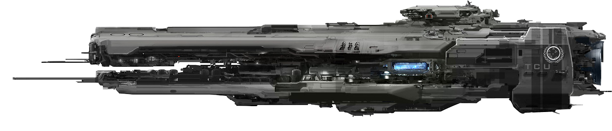 Tcu-battlecruiser - Sci Fi Space Battle Cruiser (1250x269), Png Download