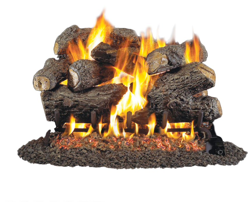 Vent Free Gas Logs - Real Fyre 18" Charred Royal English Oak Log Set, Ss (900x900), Png Download