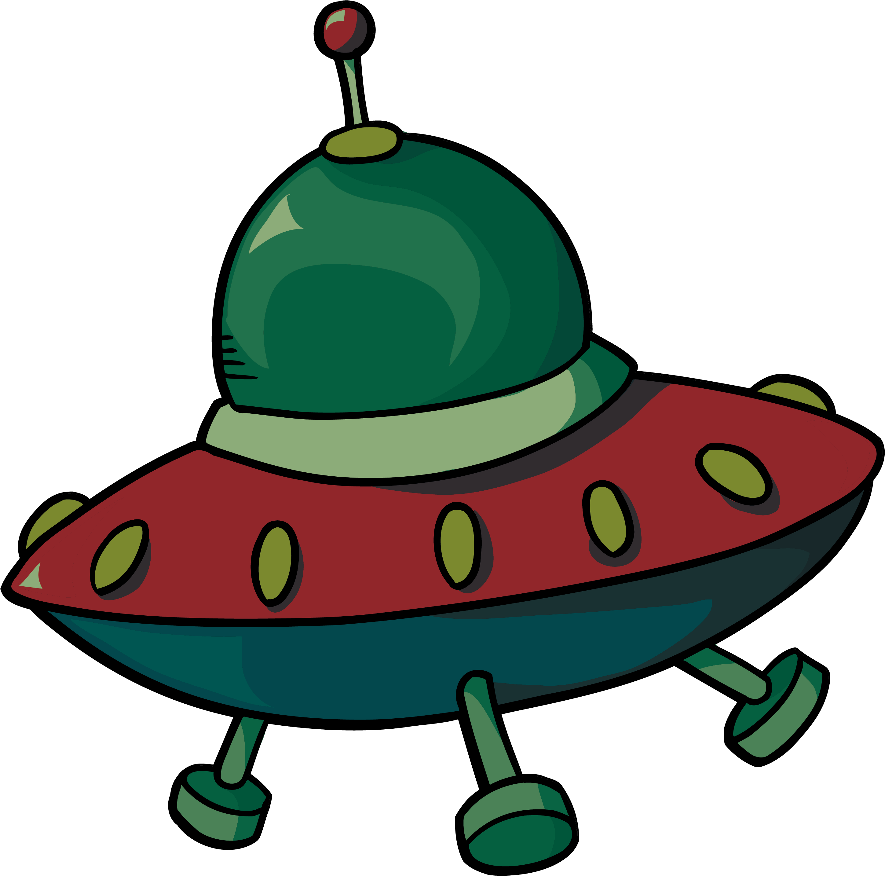 Sci Fi Clipart Ufo - Sci Fi Clip Art (3164x3267), Png Download