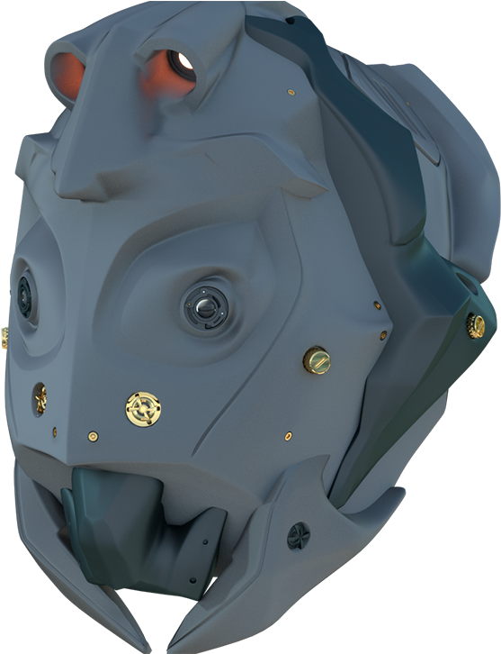 Sci-fi Helmet Modelling Three Quarter - Mask (725x725), Png Download