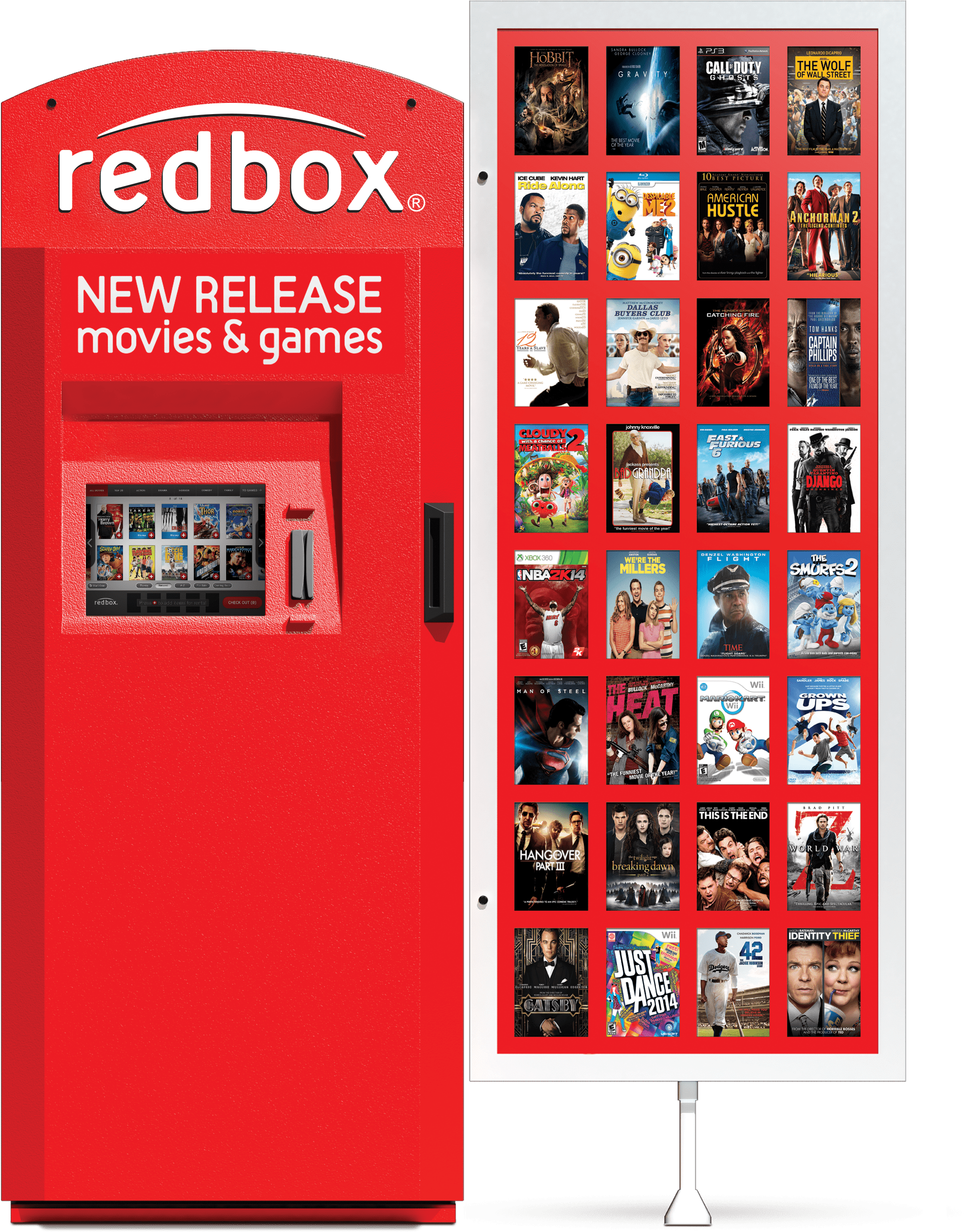 Rbx Kiosk Frnt Lb V2 - Redbox Movies (750x973), Png Download