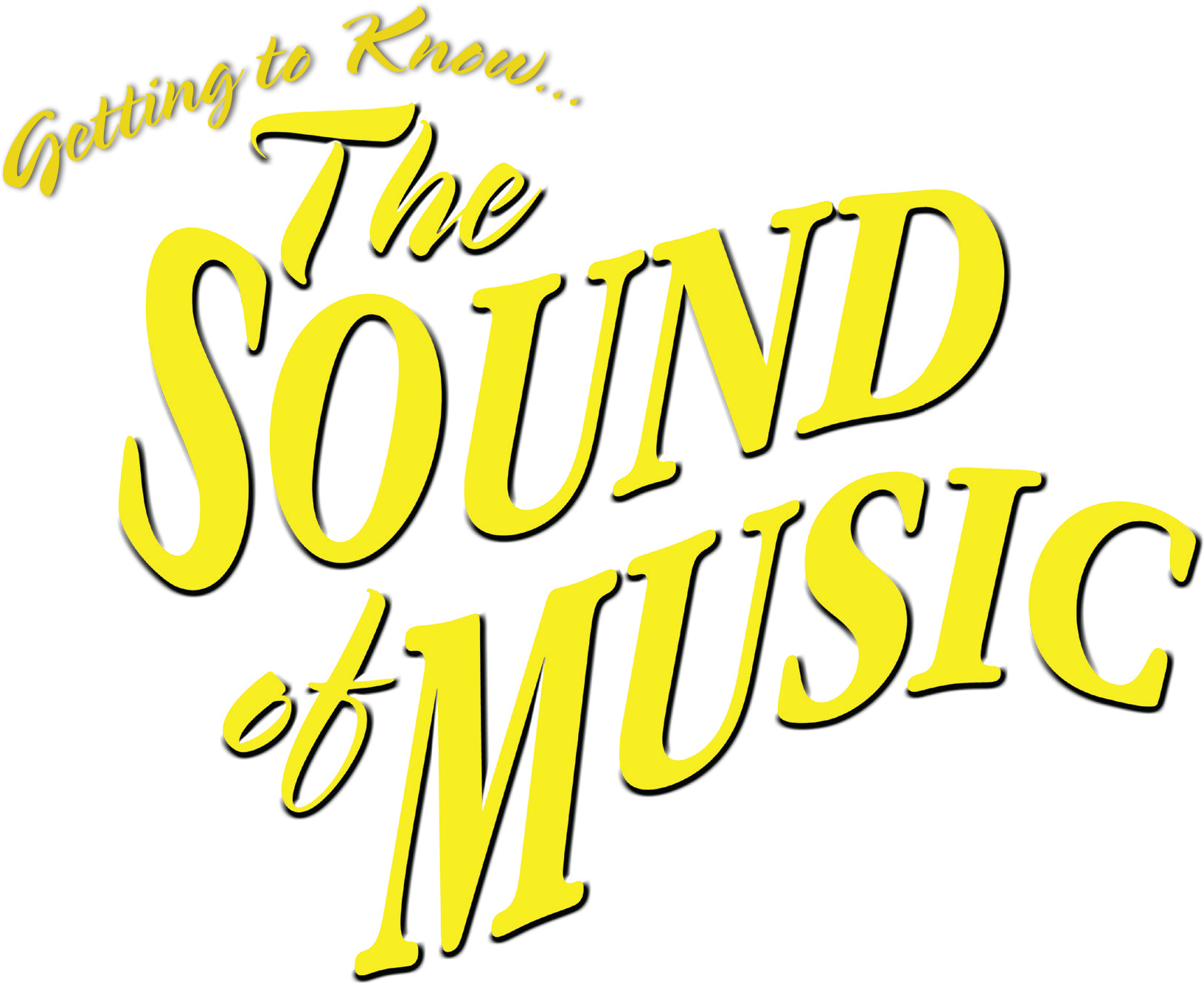 The Sound Of Music G2k The Courtyard Theatre - Sound Of Music Title (1761x1454), Png Download