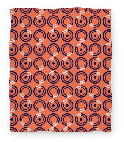 Navy And White Circle Pattern Blanket Blanket - Blanket (484x484), Png Download