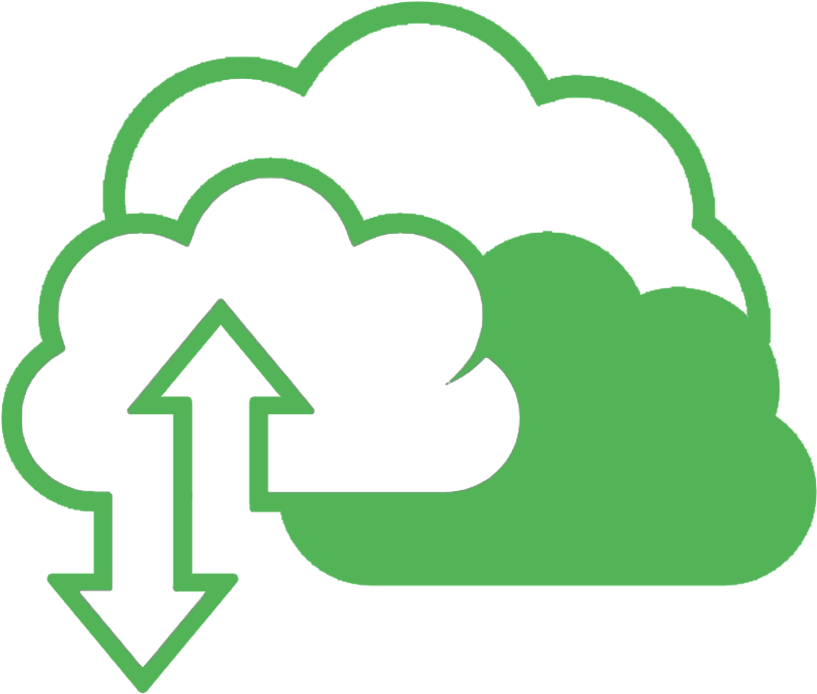 Cloud Services Icon - Raindrops Clipart Black And White (1000x700), Png Download