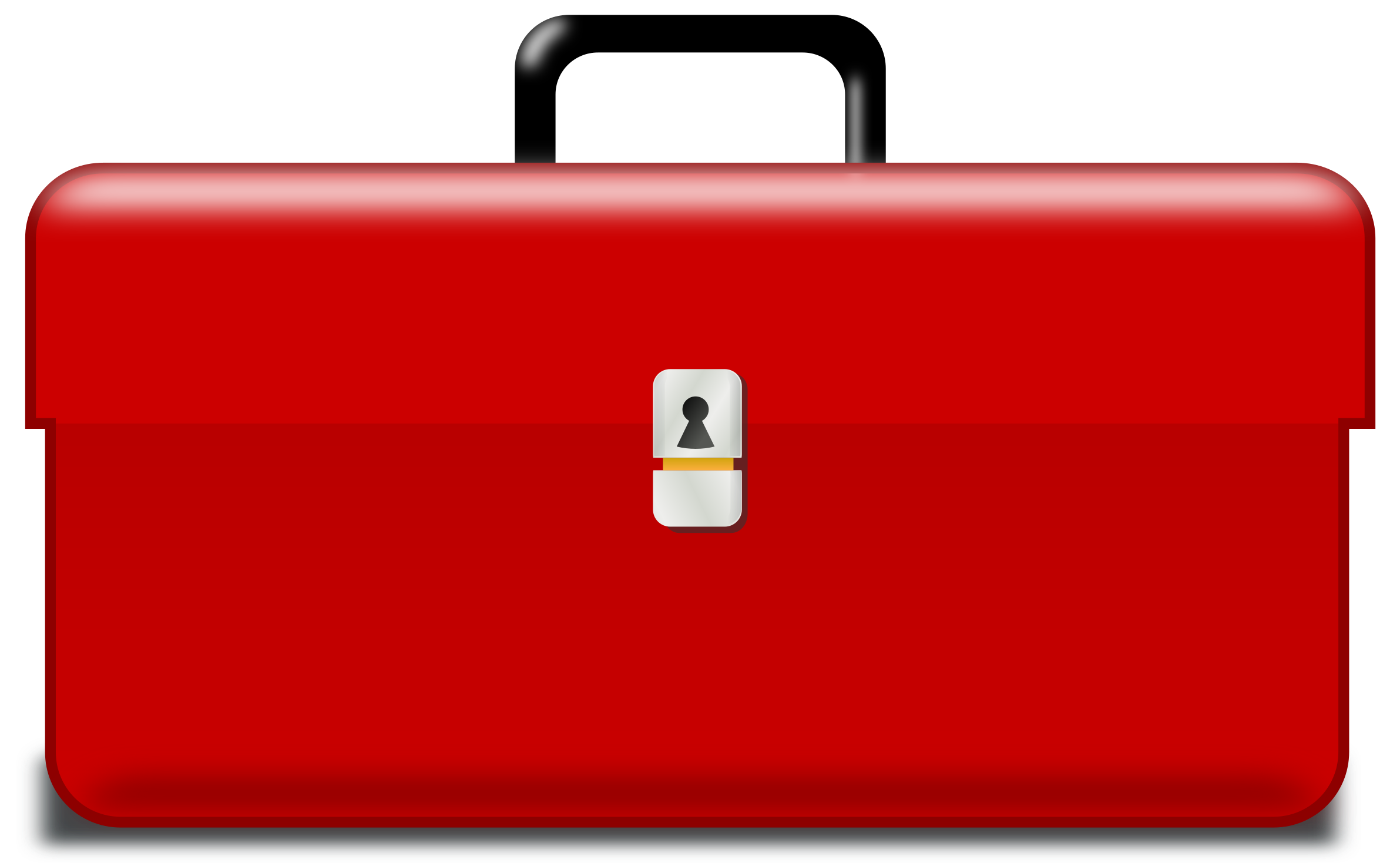 Box Clipart Red Box - Tool Box Clip Art (2400x1470), Png Download
