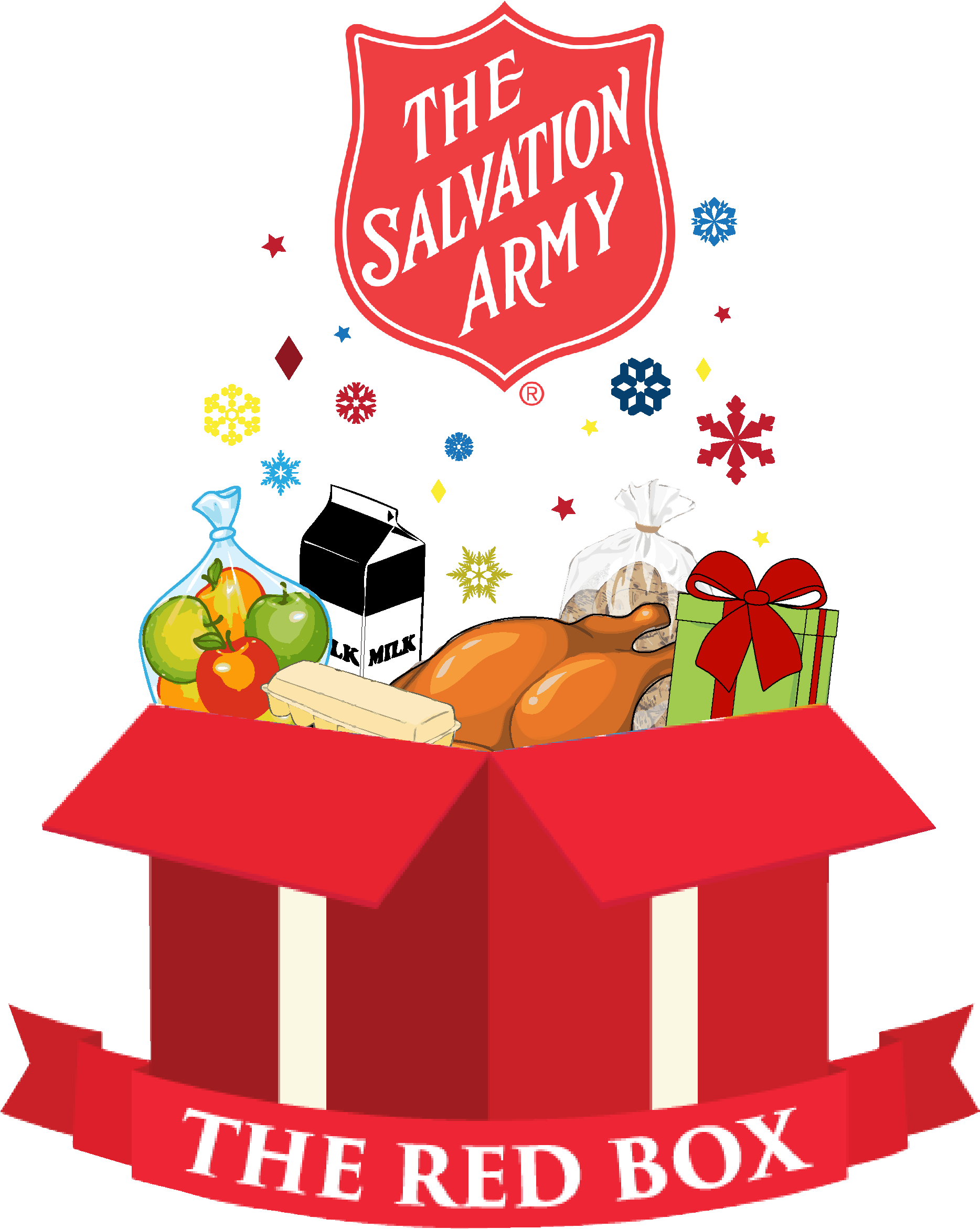 Box Clipart Red Box - Symbol Of Salvation Army (1903x2360), Png Download