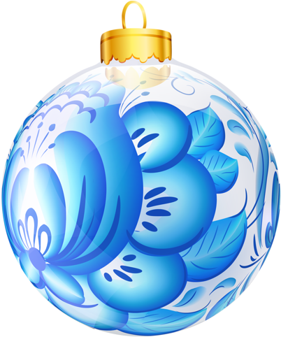 Gzhel Balls Set7 - Vector Graphics (483x500), Png Download
