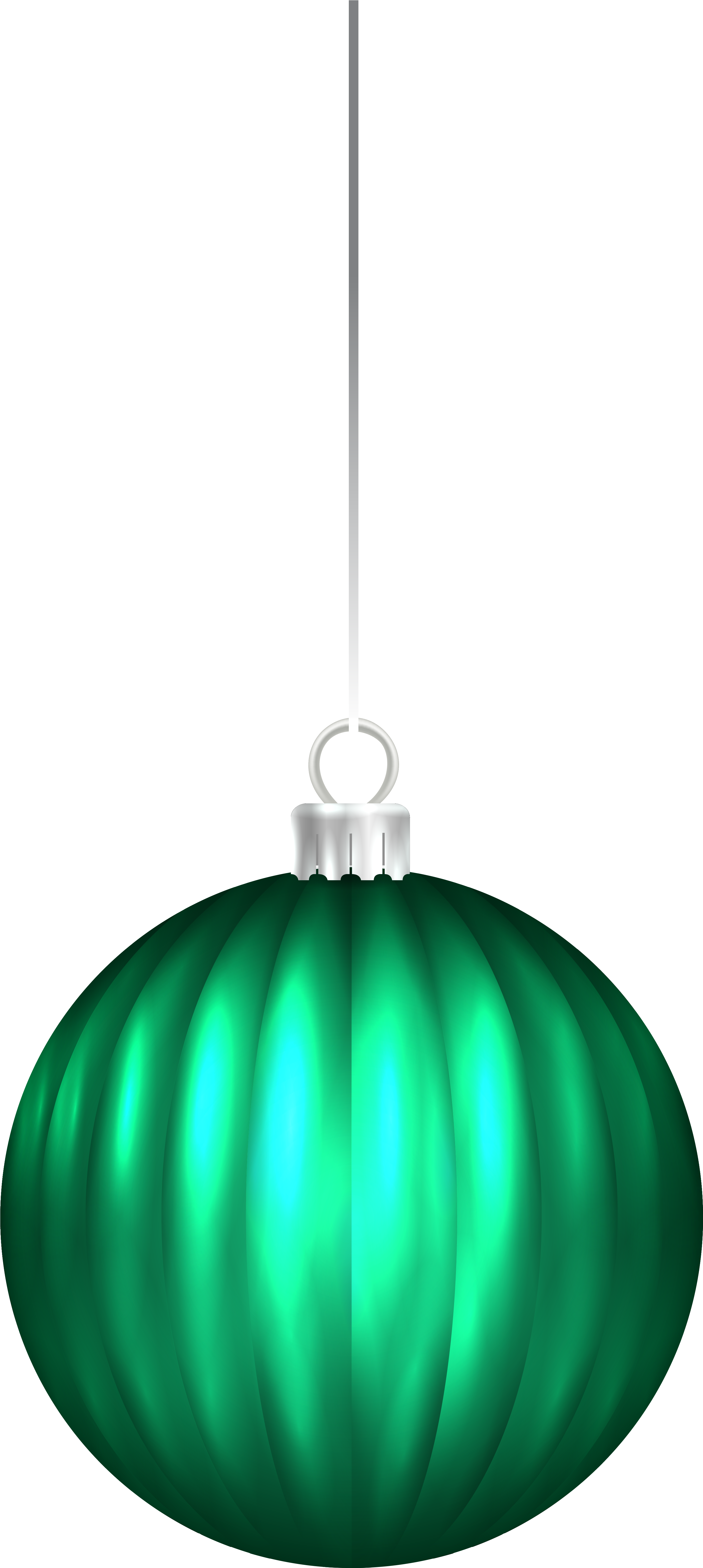 Green Christmas Ball Ornament Png Clip Art Imageu200b - Christmas Day (3106x6208), Png Download