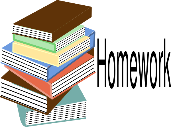 Girl Homework Clipart - Homework Clipart (600x448), Png Download