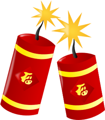 Graphic Royalty Free Chinese Hat Clipart - Fire Cracker (400x400), Png Download