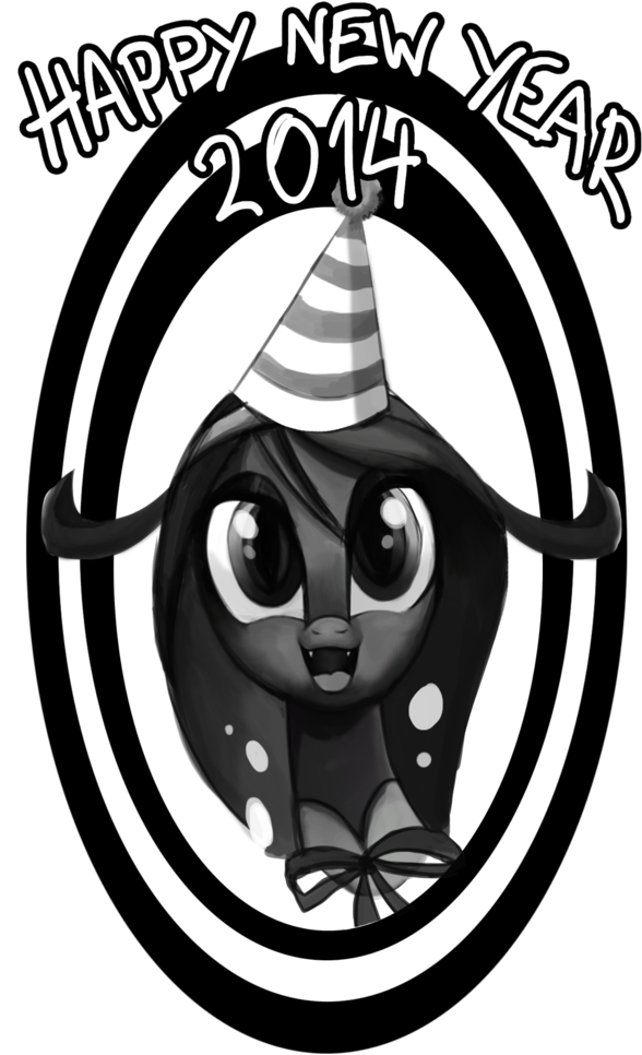 Jokerpony, Ask Teen Chrysalis, Grayscale, Happy New - Illustration (608x1024), Png Download