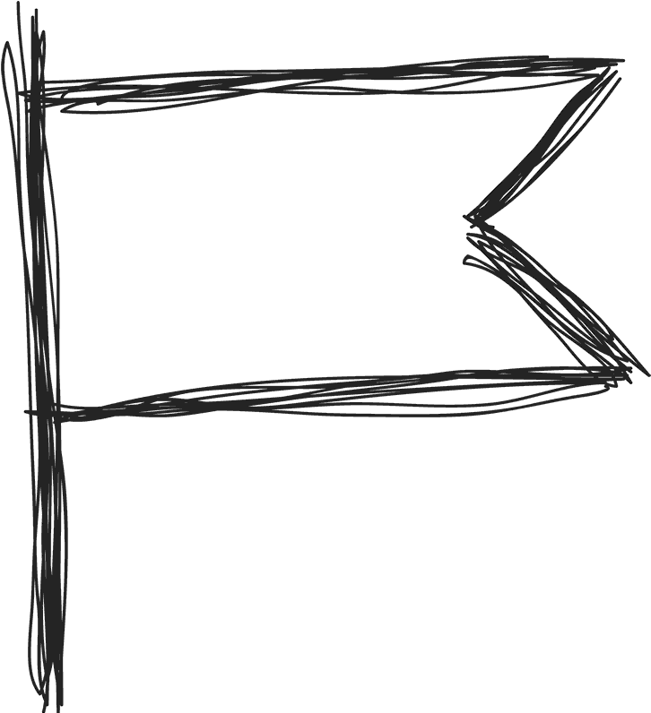 Flag Doodle Rubber Stamp - Flag Doodle Png (800x800), Png Download