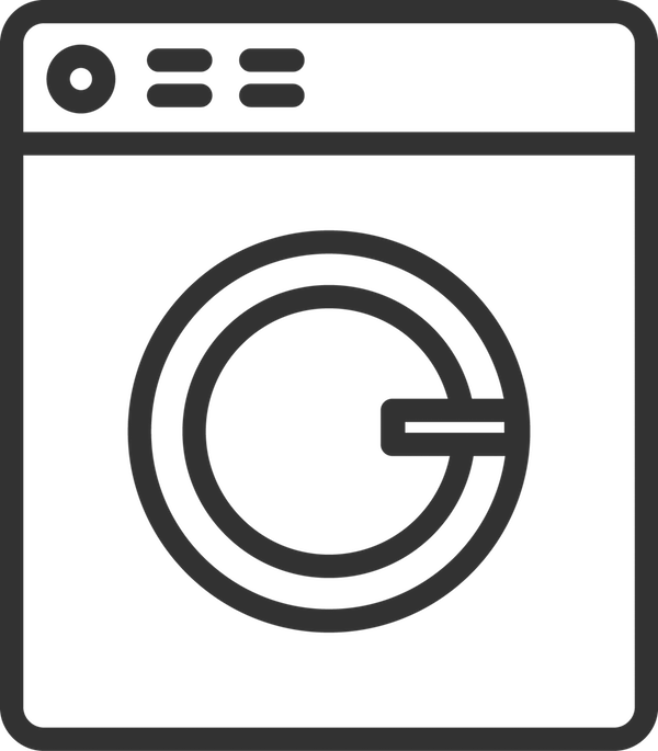 Laundry Machine Icon 18 - Laundry Icon White (600x685), Png Download