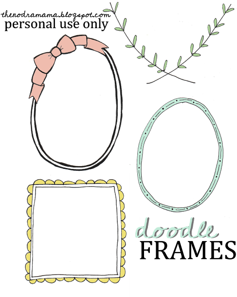 Here Are Just A Few That I've Come Up With And Stay - Doodle Frames Transparent (495x640), Png Download