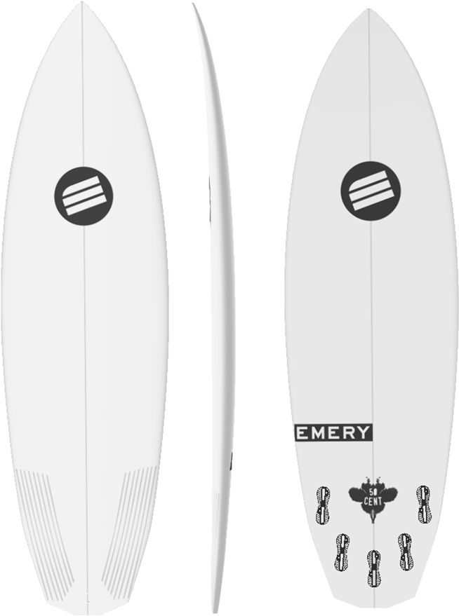 The 50 Cent By Emery Surfboards - Lib Tech Puddle Jumper (720x900), Png Download