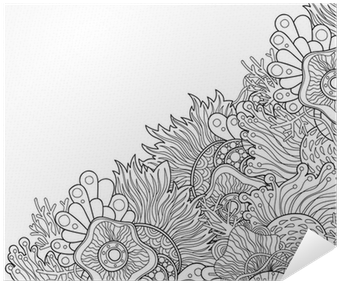 Zentangle Style Invitation Card - Drawing (400x400), Png Download