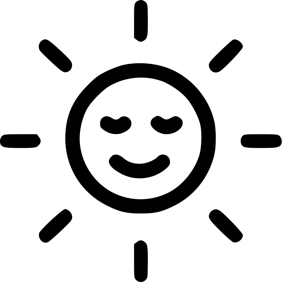 Sun Smiley Sunshine Shine Happy Light Energy Comments - Icon (981x980), Png Download