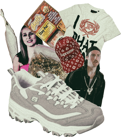 Women's Skechers D'lites Sneaker Biggest Fan/gray/white (564x574), Png Download