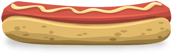 Hot Dog Clipart Pork Sausage (960x480), Png Download