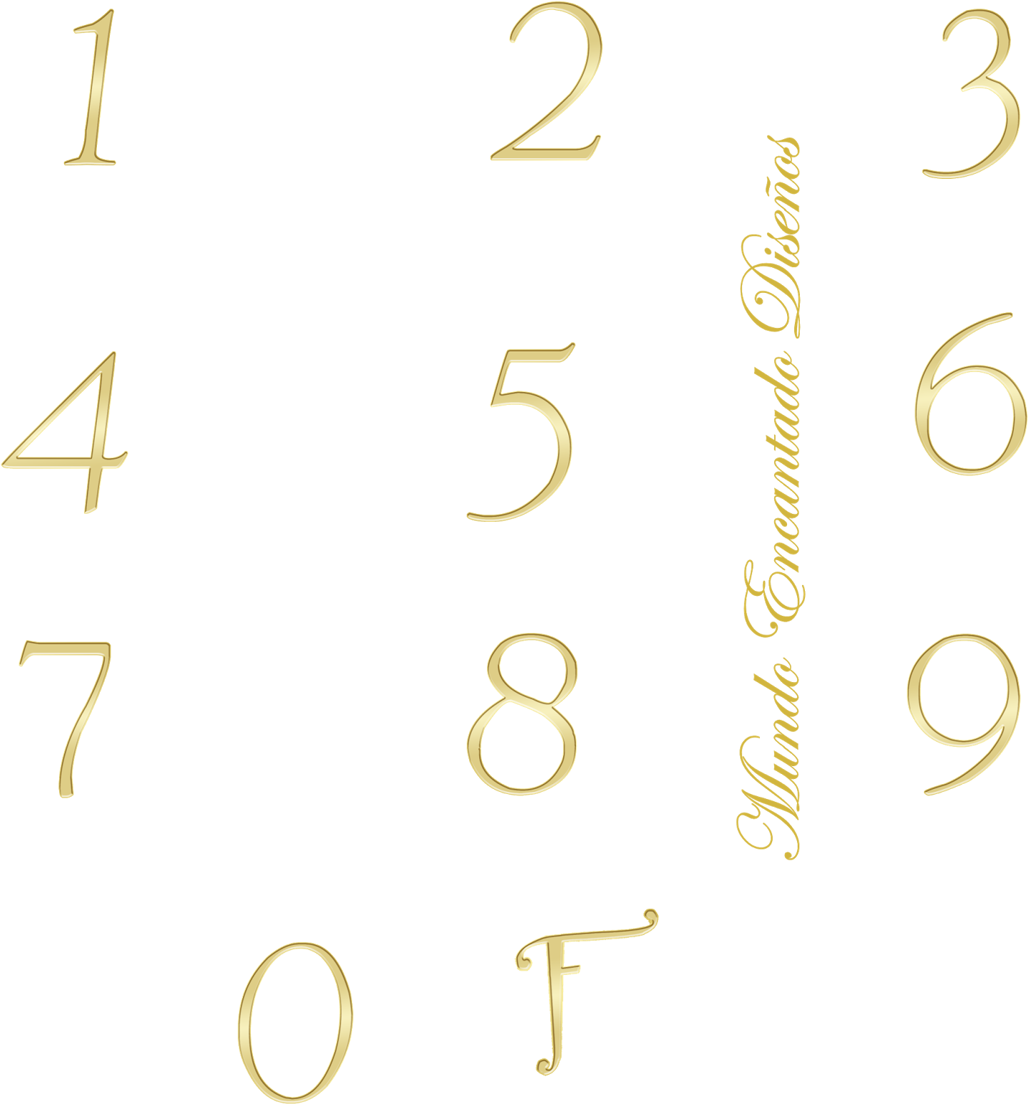 Alfabeto Descendientes - Brass (1600x1600), Png Download