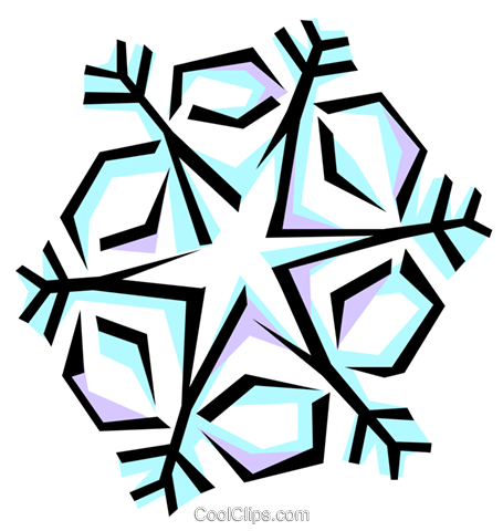 Snowflake Designs Royalty Free Vector Clip Art Illustration (455x480), Png Download