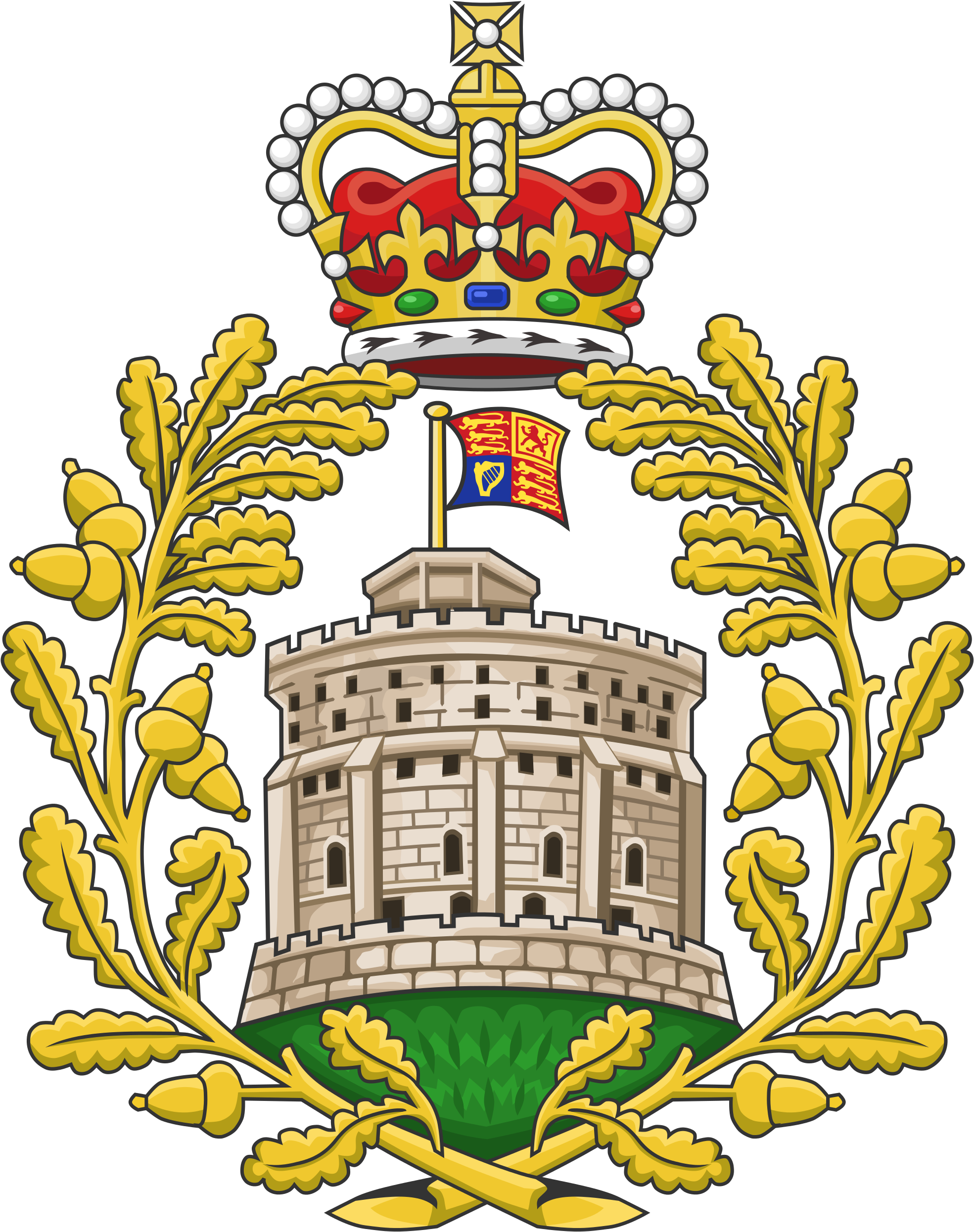 House Of Windsor Crest - Coat Of Arms Windsor (2000x2522), Png Download
