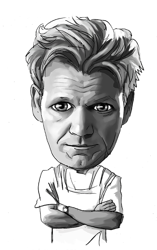 Gordon Ramsay Chef & Restauranteur - Ramsay Gordon Chef Inspiration Quotes (550x862), Png Download